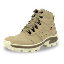 Bota Coturno Adventure Couro Masculina Ajuste Cadarço Solado Borracha Tratorado Biqueira Reforçada Bota Coturno Adventure Couro Masculina Ajuste Cadarço Solado Borracha Tratorado Biqueira Reforçada