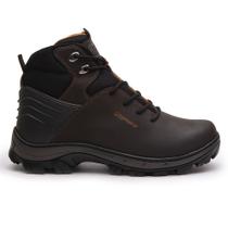 Bota coturno adventure de segurança epi ca 100% couro masculina cano baixo tiguan