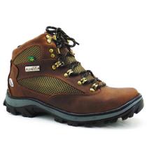 Bota Coturno Adventure em Couro Atron com Recortes e Sola Robusta