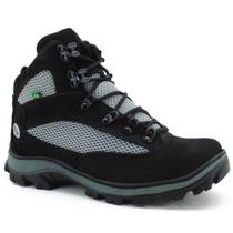 Bota Coturno Adventure em Couro Atron com Recortes e Sola Robusta Bota Coturno Adventure em Couro Atron com Recortes e Sola Robusta