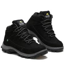 Bota Coturno Adventure em Couro Bell Boots Cadarço Costura Manual e Sola Leve