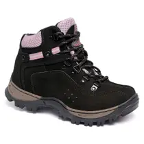 Bota Coturno Adventure Feminina Trilha 100 Couro Legítimo Palmilha Gel