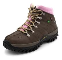 Bota Coturno Adventure Feminino Cano Curto Baixo Liso Trilha Caminhada Dia Dia