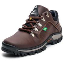 Bota Coturno Adventure Forrado Frontinni Cadarço Passadores Metal e Sola Leve