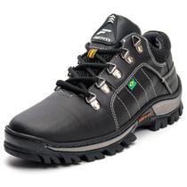 Bota Coturno Adventure Forrado Frontinni Cadarço Passadores Metal e Sola Leve