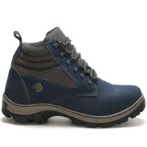 Bota Coturno Adventure Masculina Couro Cadarço Moderna