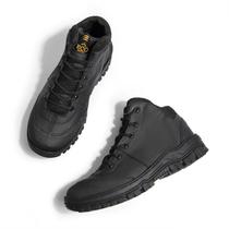 Bota Coturno Adventure Masculino Casual Em Couro EathQuake Lfs