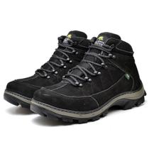 Bota Coturno Adventure Masculino Couro Cadarço Macio Trilha