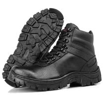 Bota Coturno Adventure Masculino em Couro Conforto Preto Bota Coturno Adventure Masculino em Couro Conforto Preto