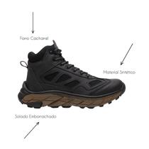 Bota Coturno Adventure Masculino Preto Tênis Esportivo