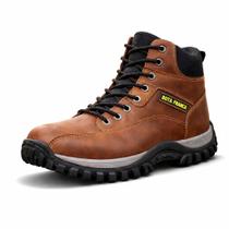 Bota Coturno Adventure Masculino Robusto Resistente Solado Antiderrapante Acabamento Premium