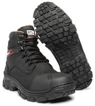 Bota Coturno Adventure Palmilha De Gel Anti Impacto EM COURO LEGITIMO SOLADO DE BORRACHA BLAQUEADA