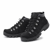 Bota Coturno Adventure Unissex Couro Sola Borracha