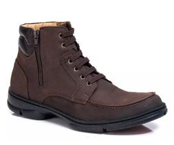 Bota Coturno Anatomic Gel Em Couro Masculino Bota Coturno Anatomic Gel Em Couro Masculino