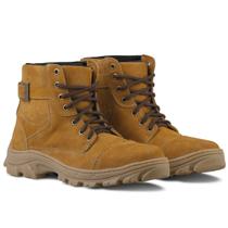 Bota Coturno Botina Nobuck CAT Agro Top Casual Castor Masculina e Feminina