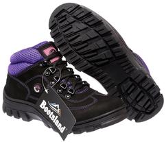 Bota Coturno Botinha Adventure Bootsland Feminino Em Couro