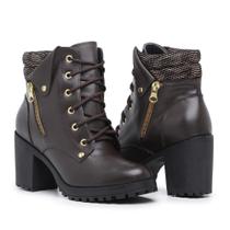 Bota Coturno Botinha Feminino Cano Médio (JO605) Bota Coturno Botinha Feminino Cano Médio (JO605)