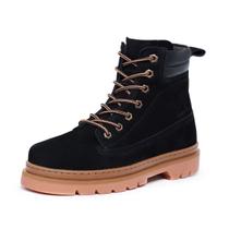 Bota Coturno Cano Alto Masculina Trilha Trabalho Resistente Preto