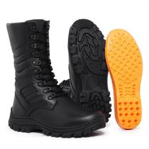 Bota Coturno Cano Alto Masculino De Couro Legitimo Militar Tático Motociclista Resistente Conforto Bota Coturno Cano Alto Masculino De Couro Legitimo Militar Tático Motociclista Resistente Conforto