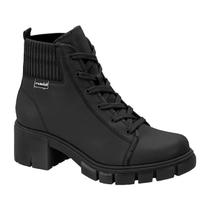 Bota Coturno Cano Curto Moleca Salto Bloco Tratorada Casual