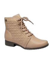 Bota coturno cano curto salto baixo matelasse dakota da921