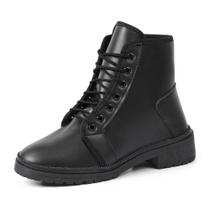 Bota Coturno Cano Curto Salto em Bloco Kevin Sintonia Preto