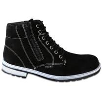 Bota Coturno Cano Curto Yoyo Store Ziper Lateral Sola Costurada Confortavel