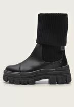 Bota Coturno Cano Knit Lança Perfume Preto Bota Coturno Cano Knit Lança Perfume Preto
