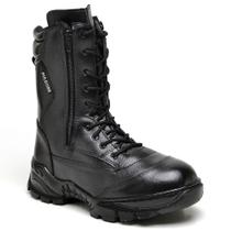 Bota Coturno Cano Médio Couro LegítimoTatico Paintball Militar Pm
