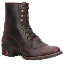 Bota Coturno Capelli Boots Masculino Couro Cano Médio Franja