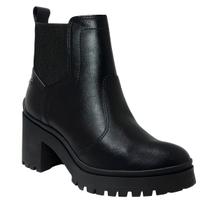 Bota Coturno Casual Feminino Tratorada Cano Baixo Salto Médio Ramarim 2350123