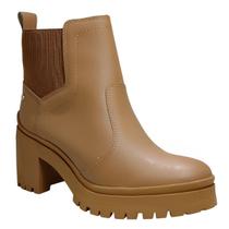 Bota Coturno Casual Feminino Tratorada Cano Baixo Salto Médio Ramarim 2350123