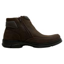 Bota Coturno Casual Masculina Anatomic Gel T Moro Macio Com Elástico Urbano Rústico Country Trabalho