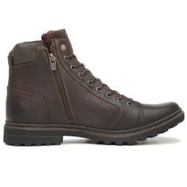 Bota Coturno Casual Masculina em Couro Free Way com Zíper Absolut 1 Bota Coturno Casual Masculina em Couro Free Way com Zíper Absolut 1