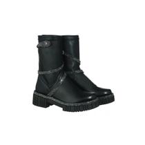 Bota Coturno Casual Meia Feminino Moda Tiras Detalhes em Brilhos Elegante Estilo Sola Tratorada