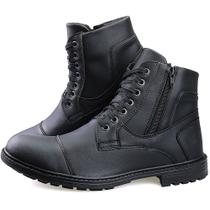 Bota Coturno Casual Zíper Dhshoes Masculina