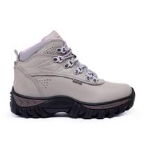Bota Coturno Couro Aventura Masculino Confortável Resistente
