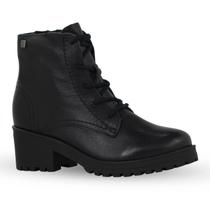 Bota Coturno Couro Burnish Preta Bottero Bota Coturno Couro Burnish Preta Bottero