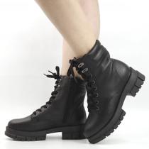 Bota Coturno Couro