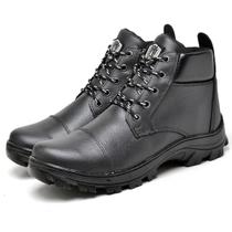 Bota Coturno Couro Motoqueiro Motociclista Masculina Akut Cmr Shoes