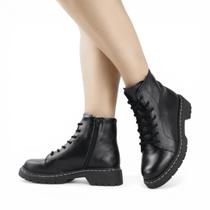 Bota Coturno Couro