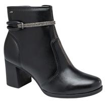 Bota Coturno Dakota Feminina Cano Curto Preto Com Strass Lançamento DA821 - Feminino