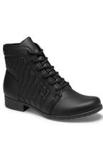 Bota Coturno Dakota Matelassê Cano Baixo Feminino G9551 Preto