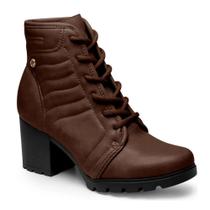 Bota Coturno Dakota Salto Bloco Grosso Conforto Casual D2441 - Café - 34