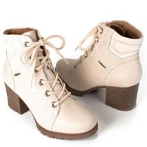 Bota coturno dakota salto médio tratorado ref:g4564 feminino