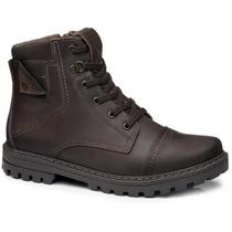 Bota Coturno De Couro Pegada 181507 Masculino Bota Coturno De Couro Pegada 181507 Masculino