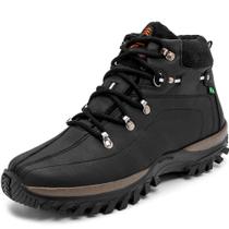 Bota Coturno Ec Shoes com Cadarço Detalhe em Costuras e Sola Borracha Tratorada Bota Coturno Ec Shoes com Cadarço Detalhe em Costuras e Sola Borracha Tratorada