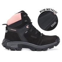 Bota coturno Edge master boots feminina em couro com C.A em