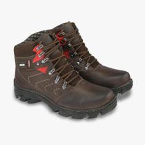 Bota Coturno Em Couro Adventure Trail R220 Café Lucano EG