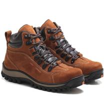 Bota Coturno em Couro Casual Pires Shoes Palmilha Anatomica e Sola Borracha